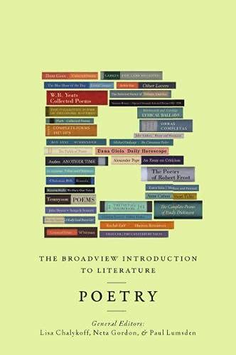 9781554811793: The Broadview Introduction to Literature: Poetry