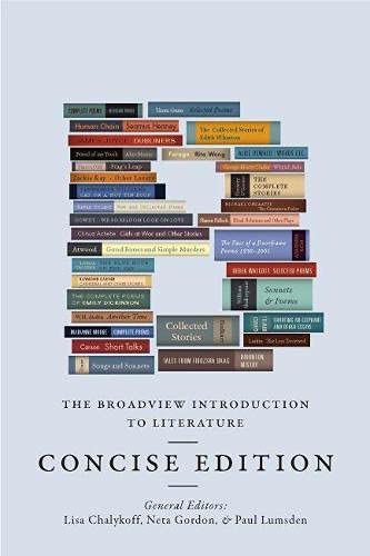 Stock image for The Broadview Introduction to Literature: Concise Edition for sale by SecondSale
