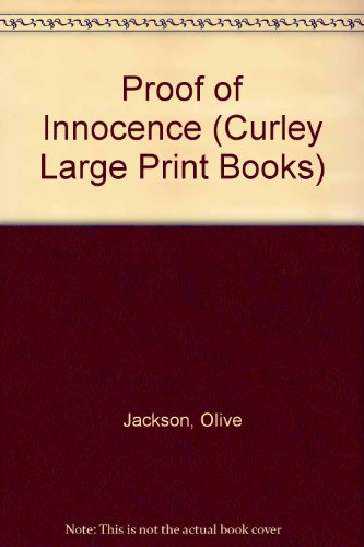 9781555044176: Proof of Innocence (Curley Large Print Books)
