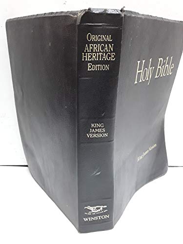 Stock image for The Original African Heritage Study Bible: King James Version/Black Leatherette for sale by Books for Life
