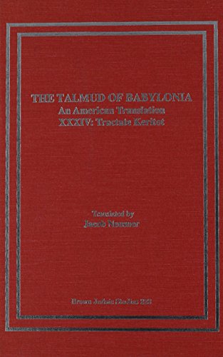 9781555405465: The Talmud of Babylonia: An American Translation, Vol. 34 - Tractate Keritot