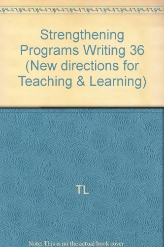 Stock image for Strengthening Programs for Writing Across the Curriculum for sale by ThriftBooks-Dallas