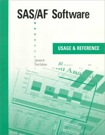 Beispielbild fr Sas/Af Software: Usage and Reference, Version 6 zum Verkauf von Wonder Book