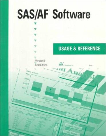 Stock image for Sas/Af Software: Usage and Reference, Version 6 for sale by Wonder Book