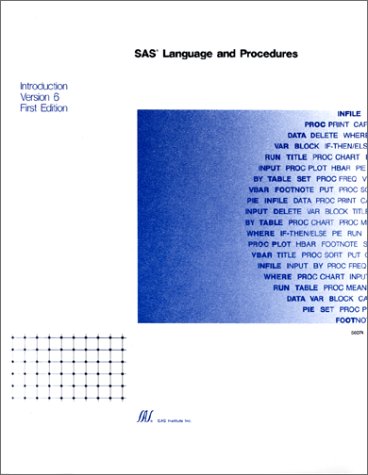 Beispielbild fr Sas Language and Procedures: Introduction, Version 6 zum Verkauf von Wonder Book