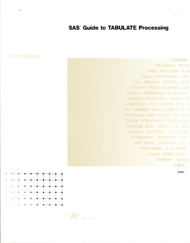 Stock image for Sas Guide to Tabulate Processing for sale by Wonder Book