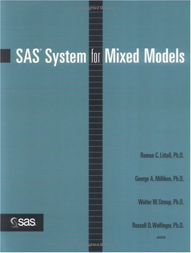 Beispielbild fr SAS System for Mixed Models zum Verkauf von SecondSale