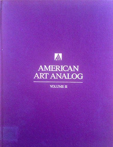 Beispielbild fr American Art Analog 1842-1874, Vol.II (Only) zum Verkauf von Better World Books