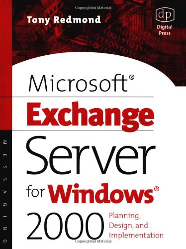 Stock image for Microsoft Exchange Server for Windows 2000: Planning, Design and Implementation (HP Technologies) for sale by HPB-Red