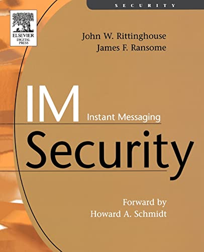 9781555583385: IM Instant Messaging Security