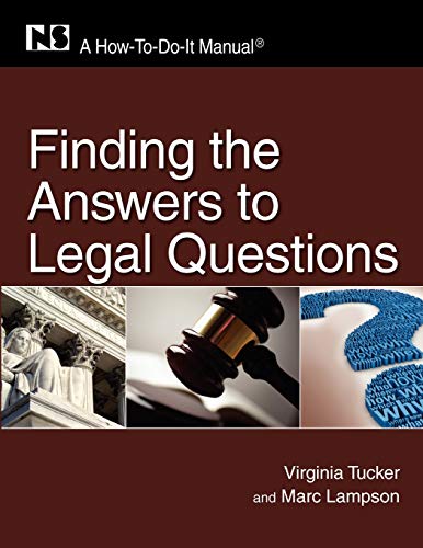 Stock image for Finding the Answers to Legal Questions for sale by ThriftBooks-Dallas