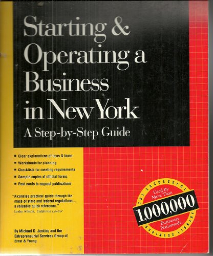 Imagen de archivo de Starting and Operating a Business in New York a la venta por Better World Books