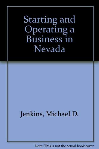 Stock image for Starting and Operating a Business in Nevada for sale by ThriftBooks-Atlanta