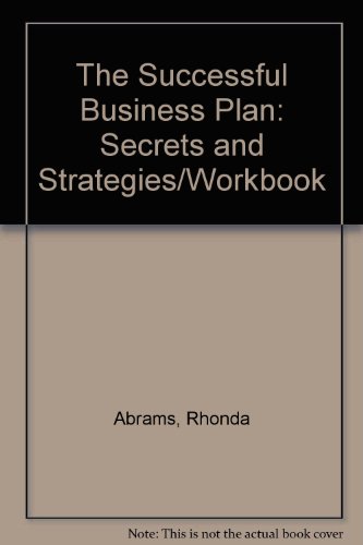 9781555711818: The Successful Business Plan: Secrets and Strategies/Workbook