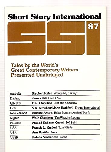 Imagen de archivo de Short Story International 87: Tales by the World's Great Contemporary Writers Presented Unabridged a la venta por Lighthouse Books and Gifts