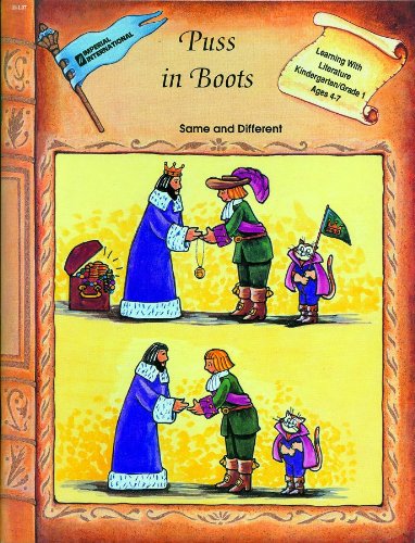 9781555760571: Learning with Literature: Puss in Boots, Same and Different, Grade K-1 (Learning with Literature (Edcon))