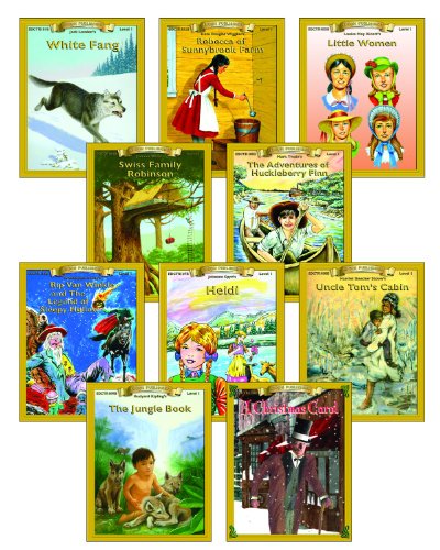 High-Interest/Low Readability Classics - RL 1 (10-Book Set) (9781555766603) by Jack London; Kate Douglas Wigins; Louisa May Alcott; Johann Wyss; Mark Twain; Washington Irving; Johanna Spyri; Harriet Beecher Stowe; Rudyard...