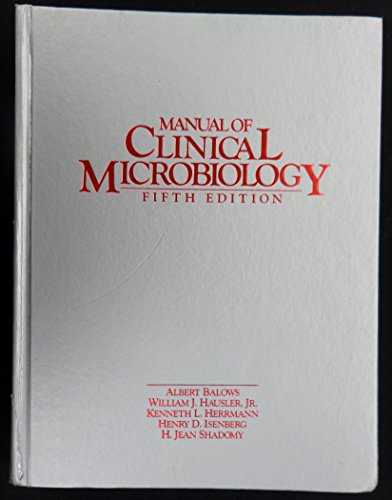 Imagen de archivo de Manual of Clinical Microbiology a la venta por Better World Books Ltd