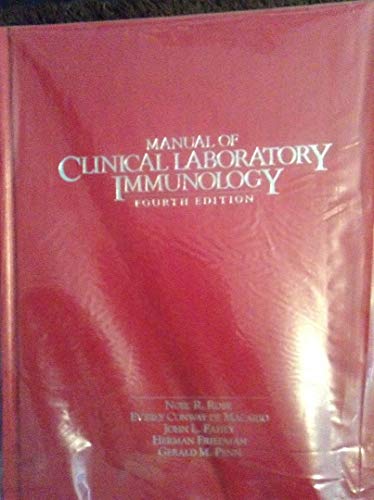Beispielbild fr Manual of Clinical Laboratory Immunology zum Verkauf von Project HOME Books