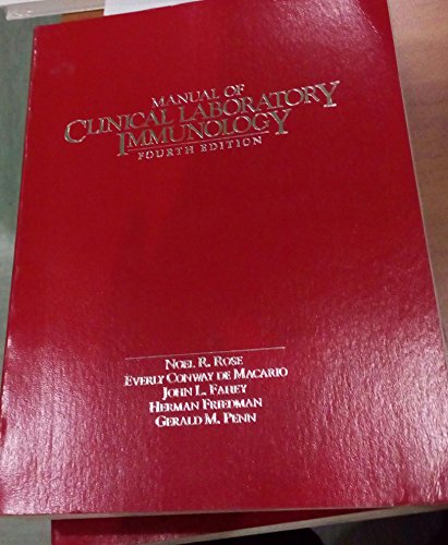 Beispielbild fr Manual of Clinical Laboratory Immunology zum Verkauf von Clivia Mueller