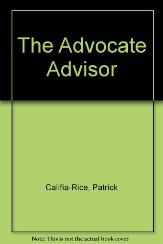 Beispielbild fr Advocate Adviser zum Verkauf von Front Cover Books