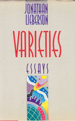 Imagen de archivo de Varieties: Essays a la venta por Front Cover Books