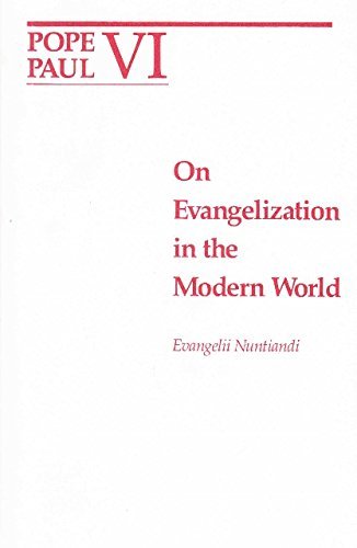 Beispielbild fr Evangelii Nuntiandi: On Evangelization in the Modern World zum Verkauf von Wonder Book