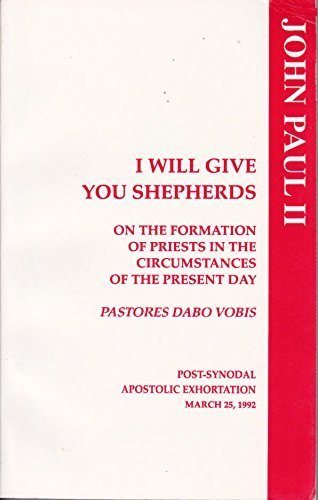 9781555865191: I Will Give You Shepherds Pastores Dabo Vobis