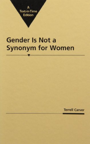 Beispielbild fr GENDER IS NOT A SYNONYM FOR WOMEN. (SIGNED) zum Verkauf von Any Amount of Books