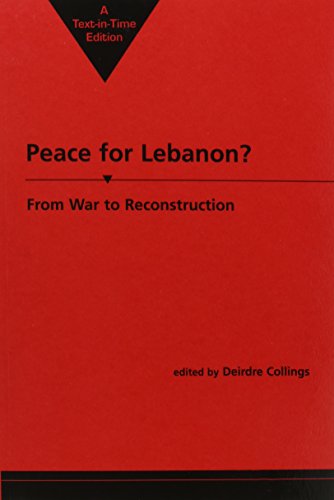 9781555875015: Peace for Lebanon?: From War to Reconstruction