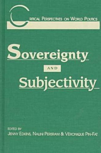 Stock image for Sovereignty and Subjectivity (Critical Perspectives on World Politics) for sale by HPB-Ruby