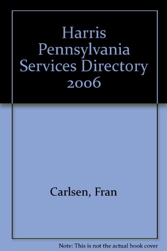 9781556003165: Harris Pennsylvania Services Directory 2006