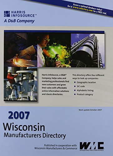 Stock image for 2007 Wisconsin Business Service Directory (WISCONSIN SERVICES DIRECTORY) Harris InfoSource for sale by GridFreed