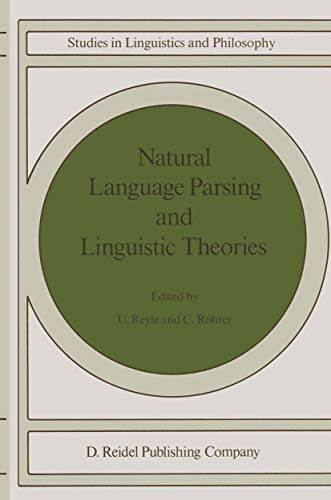 9781556080562: Natural Language Parsing and Linguistic Theories: 35