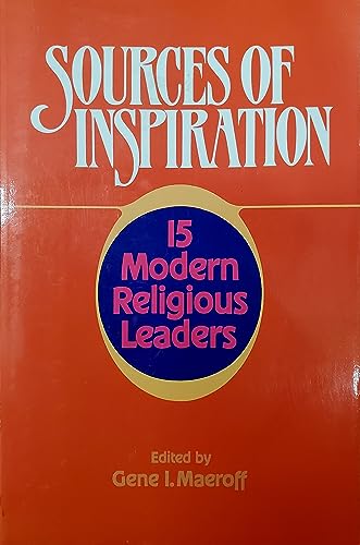 9781556125560: Sources of Inspiration: 15 Modern Religious Leaders