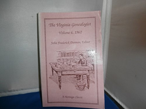 Beispielbild fr Virginia Genealogist zum Verkauf von Works on Paper