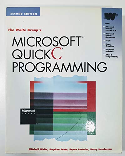 Imagen de archivo de The Waite Group's Microsoft Quickc Programming a la venta por HPB-Red