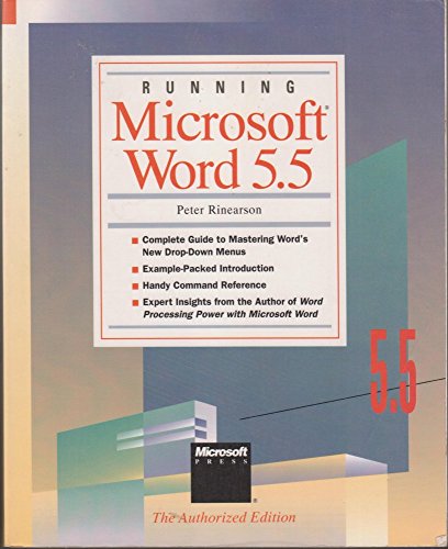 9781556153259: Running Microsoft Word 5.5