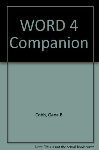 Word 5 Companion (9781556153990) by Cobb, Gena B.; Cobb Group; Mynhier, Judy