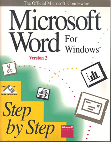 Imagen de archivo de Microsoft Word for Windows Version 2: Step by Step a la venta por SecondSale