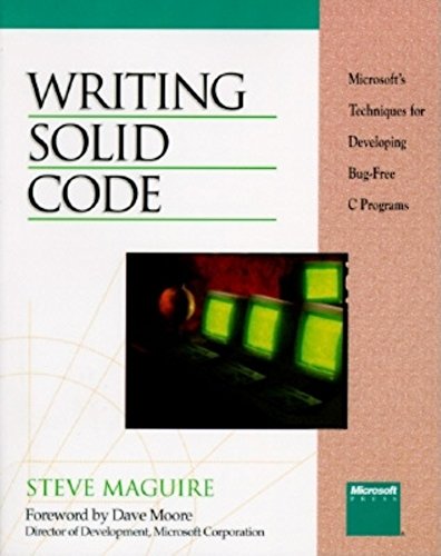 Beispielbild fr Writing Solid Code zum Verkauf von Better World Books