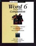 9781556155758: Word 6 for Windows Companion