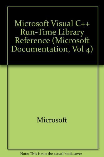 Beispielbild fr Microsoft Visual C Run-Time Library Reference zum Verkauf von Better World Books