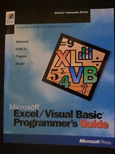 Beispielbild fr Microsoft Excel Visual Basic Programmer's Guide to Windows 95 (Microsoft Professional Editions) zum Verkauf von WorldofBooks