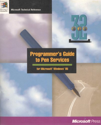 Programmer's Guide to Pen Services for Microsoft Windows 95 (9781556158353) by Microsoft Press