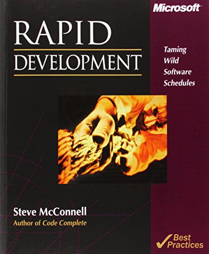 Beispielbild fr Rapid Development zum Verkauf von Better World Books