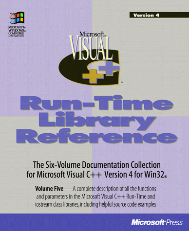 Beispielbild fr Microsoft Visual C++: Run-Time Library Reference zum Verkauf von BookHolders