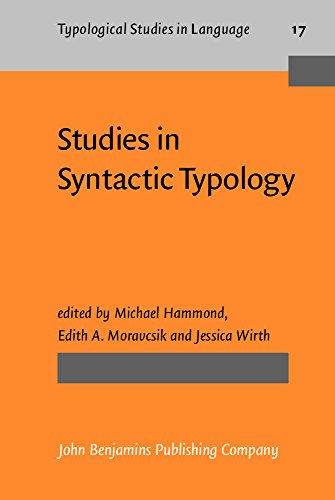 Stock image for STUDIES IN SYNTACTIC TYPOLOGY. for sale by Any Amount of Books