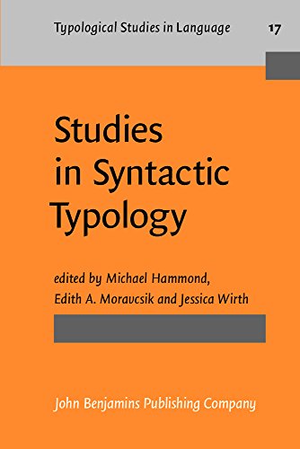 Stock image for Studies in Syntactic Typology: Vol 017 for sale by Revaluation Books