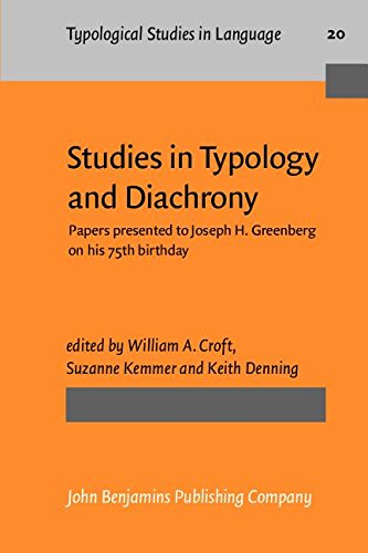 Stock image for Studies in Typology and Diachrony: Papers presented to Joseph H. Greenberg on his 75th birthday (Typological Studies in Language) for sale by Andrew's Books